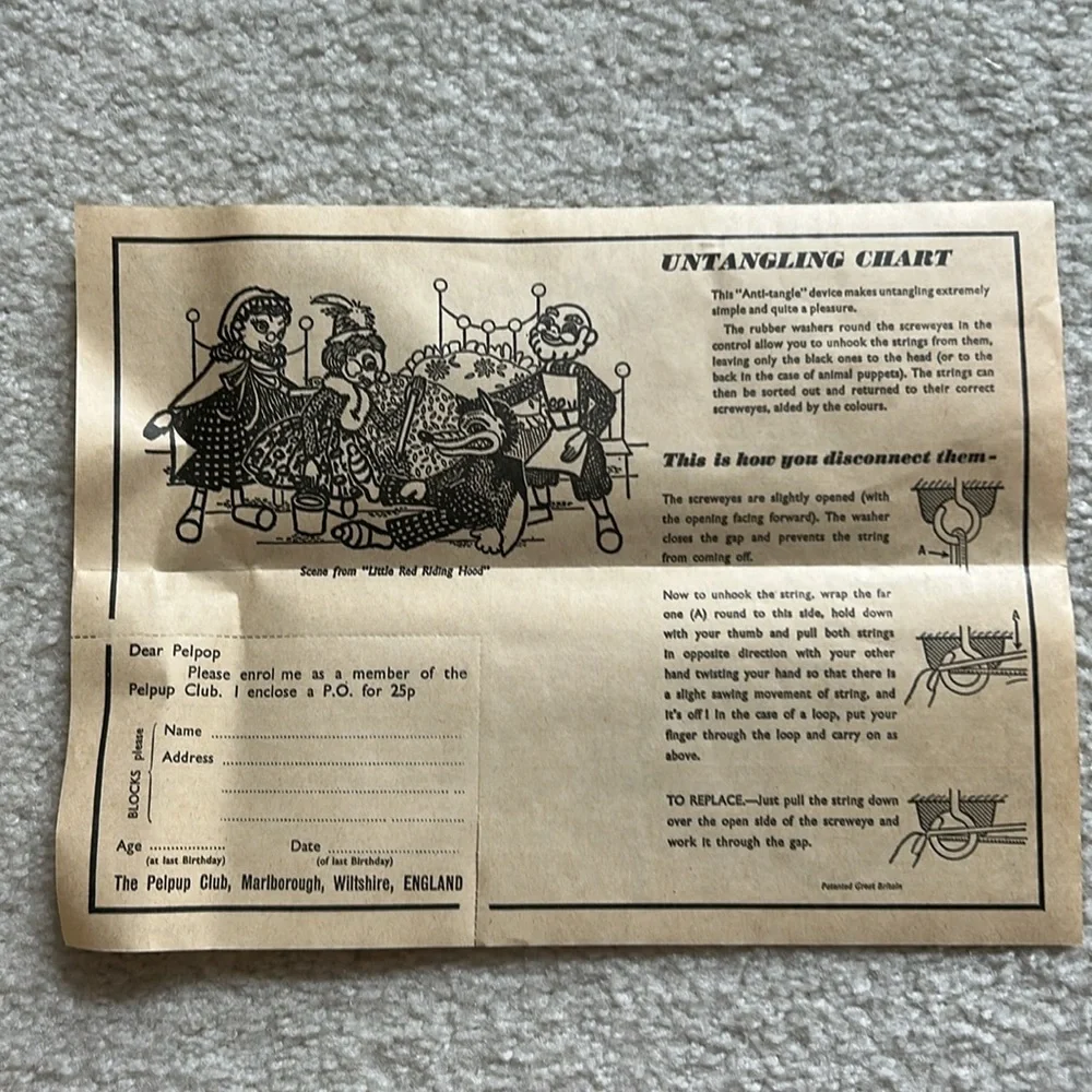 Vintage Pelham Puppet Marionette Toy - Mitzi - Picture 9 of 16